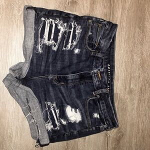 American eagle curve stretch shortie shorts